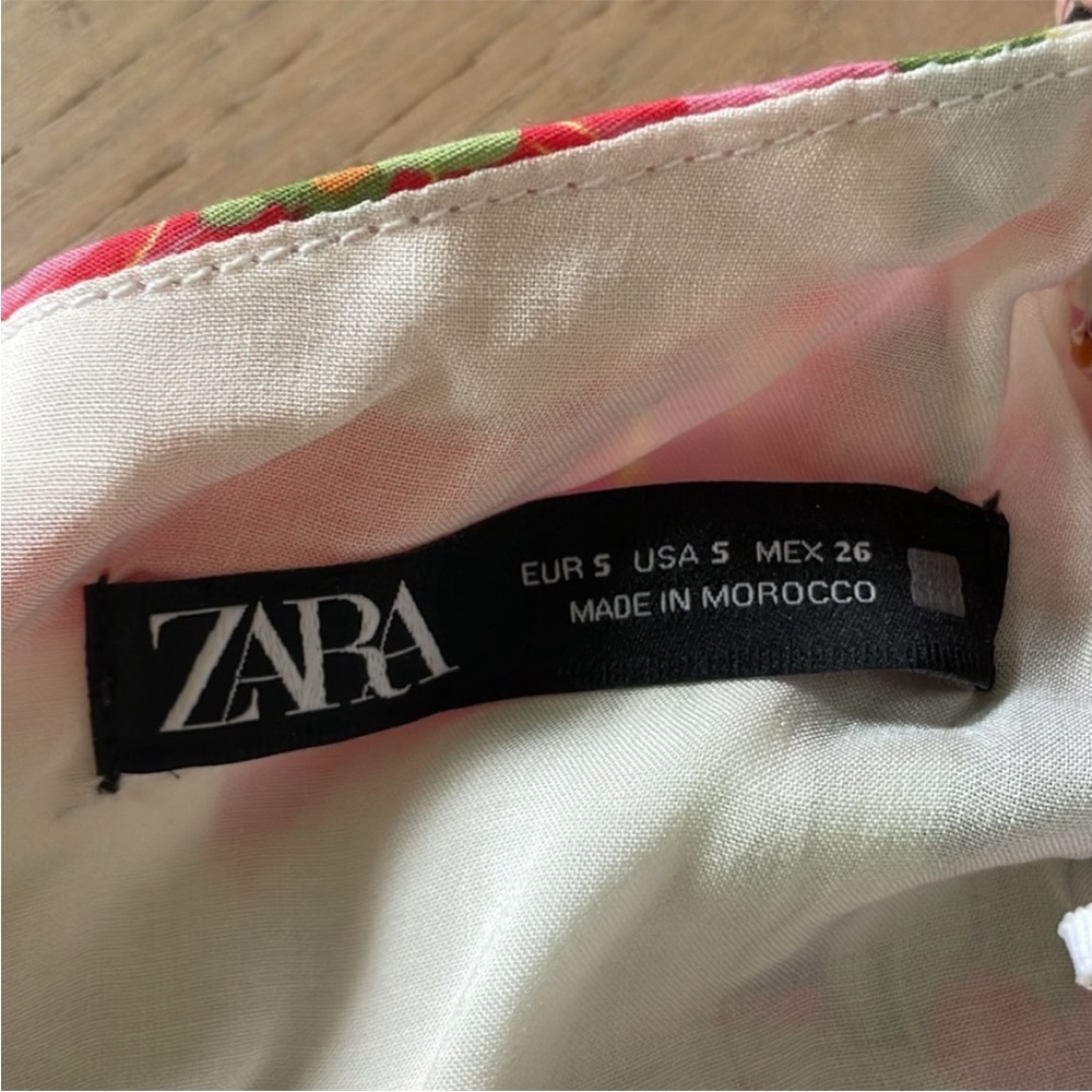 Zara Multicolor Floral Dress - Picture 5 of 9